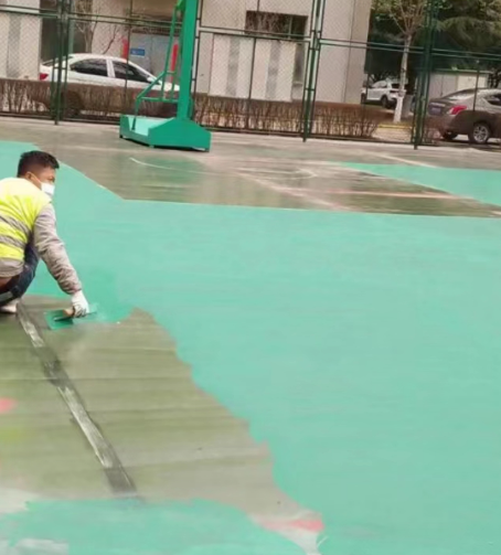 清远球场地面翻新