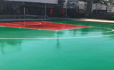 清远篮球场翻新地面